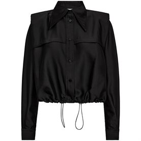Haute L'Amitié Breeze Crop Rolou Skjorte, Sort
